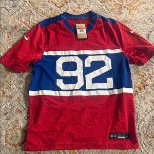 Nike Red and Blue Men's Jersey